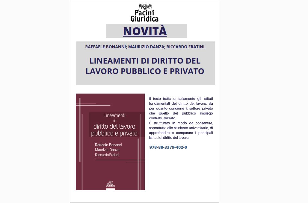 Lineamenti di diritto del lavoro