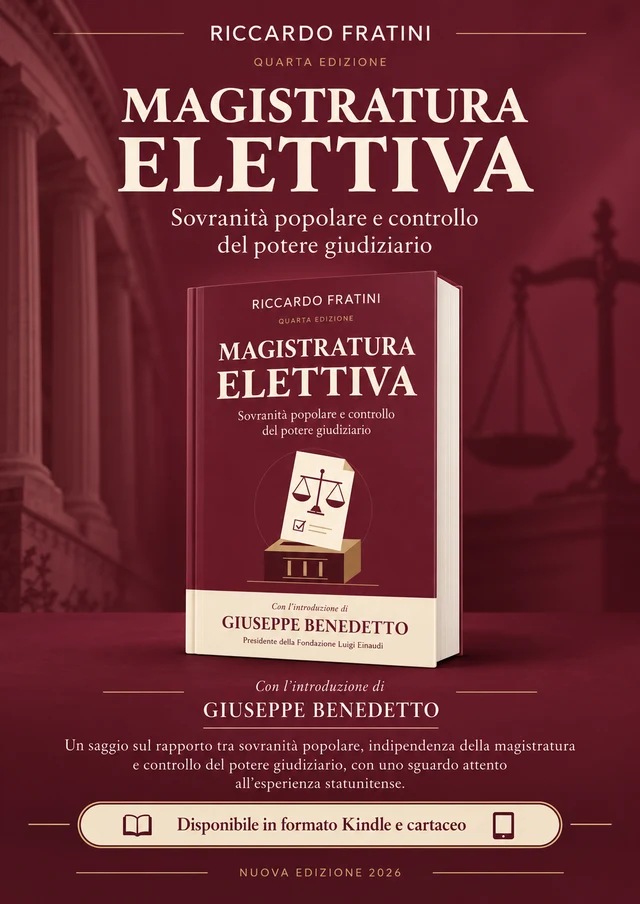 Copertina della nuova edizione 2026 di Magistratura Elettiva di Riccardo Fratini